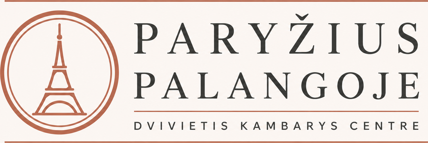 Paryžius Palangoje – dvivietis kambarys centre